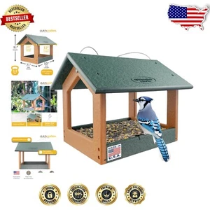 Amish Handmade Large Hanging Bird Feeder for Attracting Cardinals - Eco-Friendly - Bild 1 von 11