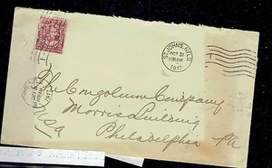 NEWFOUNDLAND cover GK perfin #105 scarce on cover - Picture 1 of 2