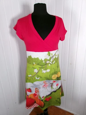 Robe  Col V ANATOPIK ODILON 40/42 Pique nique été cerises tarte aux fraises - Photo 1/4