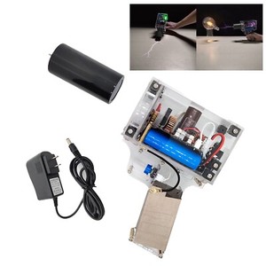 Handheld Electromagnetic Pulse Generator Trigger Tesla Coil Artificial Lightning