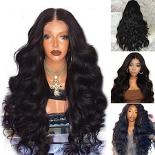 70CM Parrucca da Donna Capelli Lunghi Parrucca Intera Naturale Ricci Ondulati