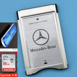 PCMCIA AUF SDHC KARTE Adapter für Mercedes-Benz + 16G80MBS Karte + Leser Hunderte verkauft - Bild 1 von 12