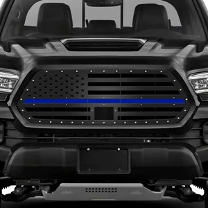300 INDUSTRIES Aftermarket Steel Grille for 2018-2022 Tacoma Pickup BLUE LIVES - Picture 1 of 3