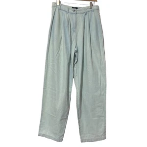 BDG Women' Light Blue Casual Pleated Flat Front Straight Leg Chinos Pants Size 4 - Picture 1 of 12