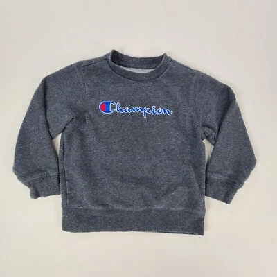 Champion Sweater Boys 5 Gray Sweatshirt Pullover Comfort Casual Youth Kids - Image 1 of 4