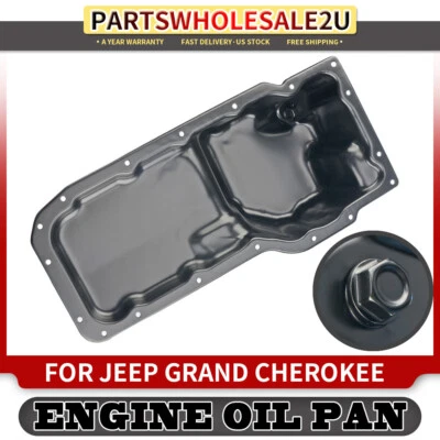 Pan de aceite del motor para Dodge Ram 1500 2002-2004 Jeep Grand Cherokee 1999-04 V8 4,7 L Foto 1 de 4
