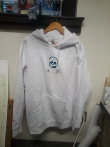 Sudadera con capucha deportiva Barstool calavera blanca dormir cuando estés muerto talla XL - Imagen 1 de 4