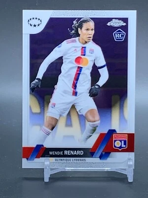 2022-23 Topps Chrome Women's UEFA Rookie #91 WENDIE RENDARD OL RC - Image 1 of 2