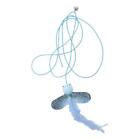Hanging Interactive Cat Toy With Feather & Bell Pet Needed
