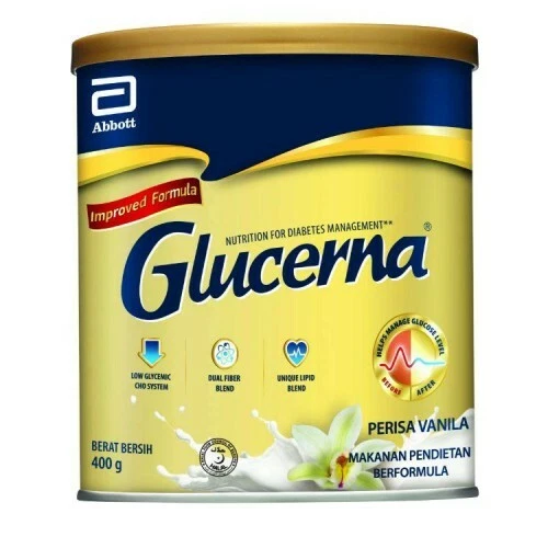 Glucerna Triple Cuidado Diabético Leche en Polvo Vainilla 400g X 2 LATAS ENVÍO GRATUITO Foto 1 de 1