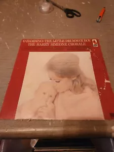 THE HARRY SIMEONE CHORALE O BAMBINO - THE LITTLE DRUMMER BOY VINYL LP ALBUM - Picture 1 of 3