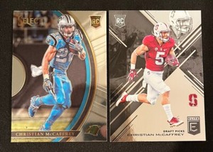 2017 Panini Select Christian McCaffrey Concourse Rookie #74 + Elite Silver Rook