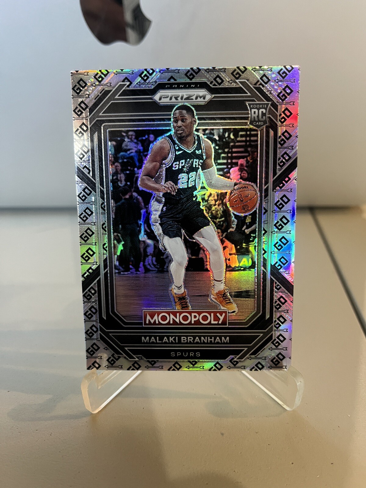 2022-23 Panini Prizm Monopoly GO Space Prizm Malaki Branham #81 Rookie RC