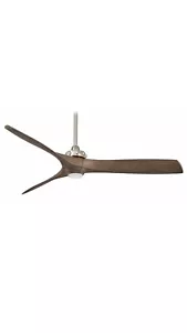 Aviation 60 in. Integrated LED Indoor Brushed Nickel and Ash Maple Ceiling Fan - Picture 1 of 7