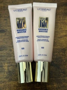 L'Oréal Visible Lift Radiance Booster Brightening Primer 24HR Hydration 100 2PK - Picture 1 of 2