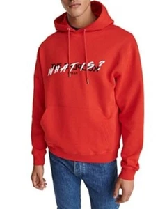The Kooples Herren Athleisure Sportbekleidung Freizeit bequem rot "Was ist?" Hoodie Gr. XL - Bild 1 von 8