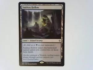 Sunken Hollow	 Battle for Zendikar - Magic the Gathering MTG - Land - Picture 1 of 2