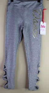 Justice Dance Leggings Grey Girls Size S (7/8) - Picture 1 of 6