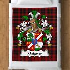 Meixner Family Crest on German Tartan, Custom Heritage Blanket, Cozy Home Decor