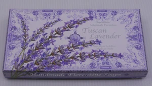 SAPONIFICIO ARTIGIANALE FIORENTINO TUSCAN LAVENDER SOAP, 3 4.4 OZ BARS SEALED - Picture 1 of 5
