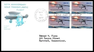 USA FDC - 1974 - 10c Air Mail, Scott #s C42, MILCOPEX red cover - Picture 1 of 3