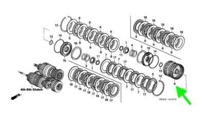 Honda Clutch (4-5) Guide - 22661-RGR-013 - For Honda Accord, Odyssey & Pilot - Image 1 of 3