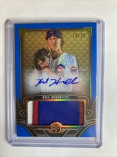 2022 Topps Triple Threads Single Jumbo Relics Sapphire /10 Kyle Hendricks Auto