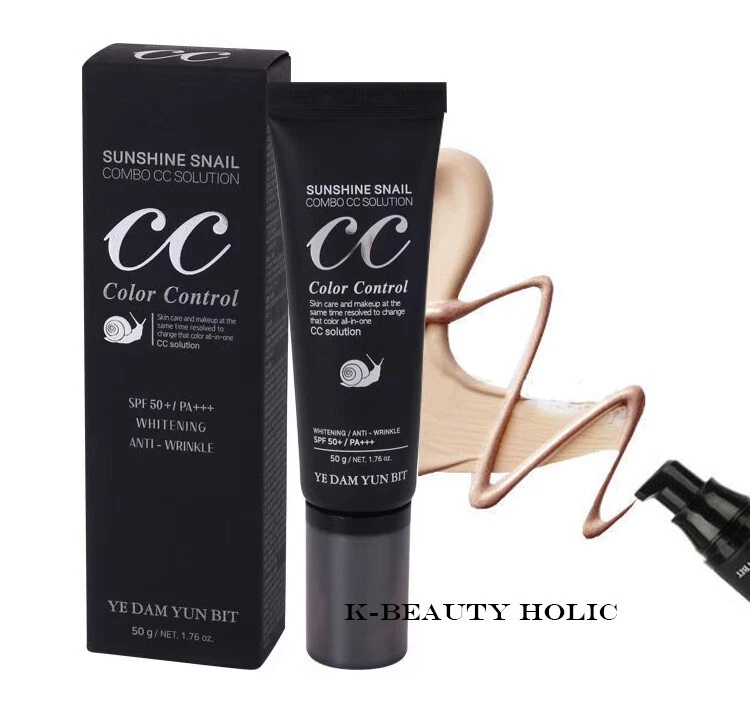 Sunshine Snail Combo CC Cream 50ml Whitening Wrinkle Care SPF 45 PA