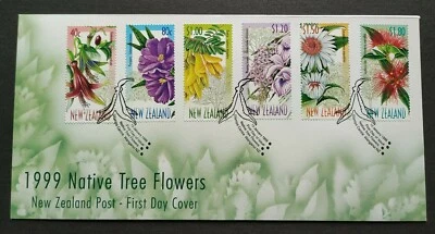 1999 New Zealand Native Tree Flowers 6v Stamps FDC - Image 1 of 2