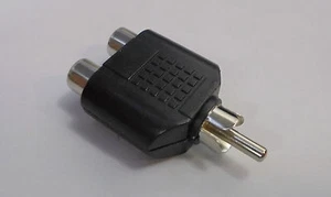 ADAPTADOR AUDIO 1 MACHO RCA / 2 HEMBRA RCA - Imagen 1 de 1