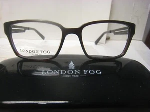 NEW London Fog   QUINTON Brown Slate 52- 16-13534v  mm  Eyeglass Frame &  Case - Bild 1 von 5