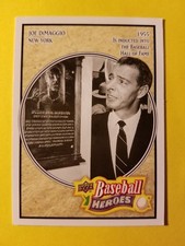 HOF JOE DiMAGGIO (SP) BASEBALL HEROES #BH-8 NEW YORK YANKEES - 2010 UPPER DECK