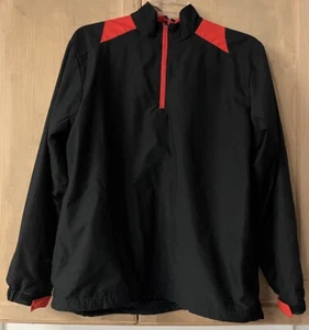 Pro Series 1/4 Zip Outerwear Pullover Med Black/Red - Picture 1 of 7