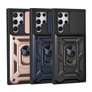 Funda Samsung Galaxy S22 Ultra/S22+ resistente a prueba de golpes resistente anillo soporte cubierta - Imagen 1 de 15