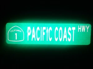 Pacific Coast HWY 1 Straßenschild, California Pacific Coast Highway, Cabrillo Hwy - Bild 1 von 11