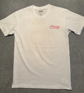Stance T-Shirt Herren Medium Weiß Surfer Boy Pizza Kurzarm Rundhals Neu ohne Etikett - Bild 1 von 8