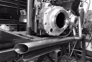 Slayer Drag Pipes für Schläger Rahmen Kit.  Chopper Chop Hardtail Custom Streetbike. - Bild 1 von 2