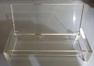 IDEA CASA/UFFICIO - SOPRAMMOBILE PORTA OGGETTI/PENNE - VETRO PLASTIFICATO - 21X9 - Foto 1 di 5