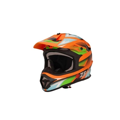 Casco todoterreno ZEALOT Mud Jumper 2 gráfico todoterreno naranja/azul talla S 55-56 cm Foto 1 de 4