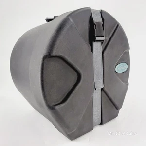 Vintage SKB geformter Snare Tom Drum Koffer 11 x 14 Zoll Hartschalenkoffer silber blau Abzeichen - Bild 1 von 16