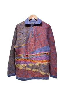 COOGI Pure Wool Knitted Sweater 3D Knit Made In Australia Men's Size 2XL Used - Picture 1 of 9