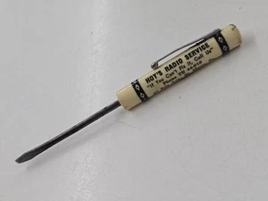 Vintage Multicolored Pocket Screwdriver Advertising Hoy's Radio Service St Marys - Picture 1 of 9
