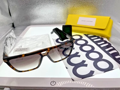 Очки солнцезащитные Marc Jacobs MARC 717/S 0869K Havana и золотистые ар-деко квадратные унисекс - Изображение 1 из 4