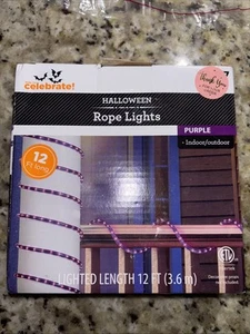 12ft Purple Rope Lights Indoor/Outdoor NIB. 2519 - Picture 1 of 3