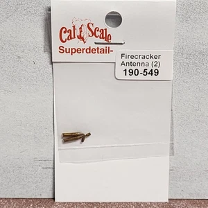 Cal Scale 190-549 Diesel Radio Firecracker Antenna pack of 2 Unpainted Brass - Picture 1 of 2