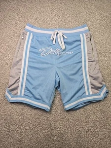 Dotigan Shorts Herren Extra Large blau grau Mesh Reißverschlusstasche Basketball Athleisure - Bild 1 von 14