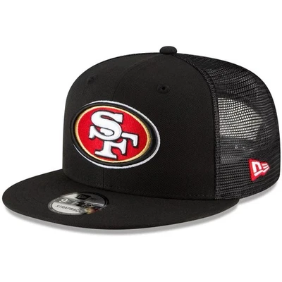 Gorra de camionero ajustable New Era San Francisco 49ers negra 9FIFTY Snapback Foto 1 de 4