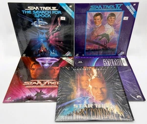 Star Trek III, IV, V, Generations & First Contact LaserDisc Lot of 5 - Excellent - Picture 1 of 23