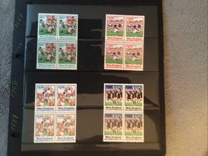 New Zealand Rugby Blocks/4 Stamp Lot M-157X - Picture 1 of 1