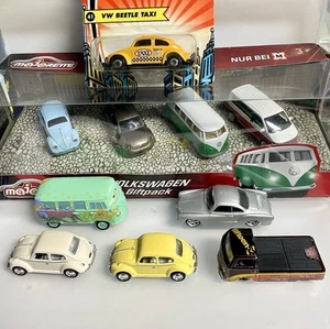 10 x 1/64 VOLKSWAGEN MODELS,5 BEETLES, 1 KARMANN GHIA ,4 VANS , HOT WHEELS +++ - Picture 1 of 18